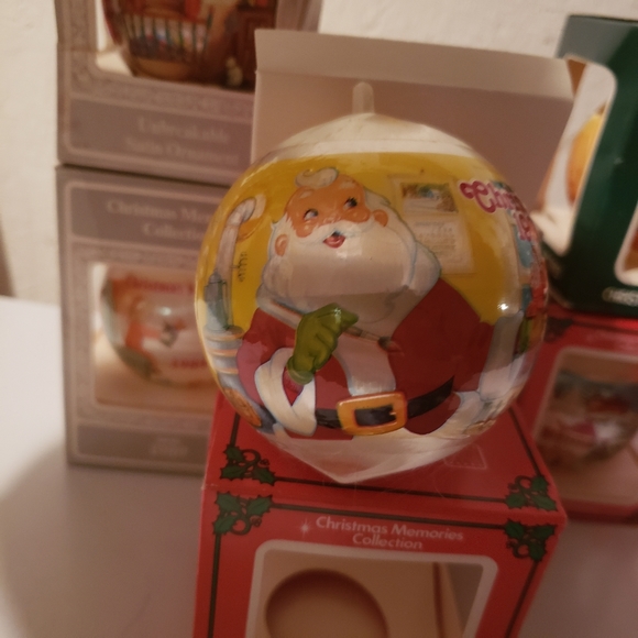 Vintage Christmas Satin Tree Ornaments Lot of 6 - Picture 2 of 8